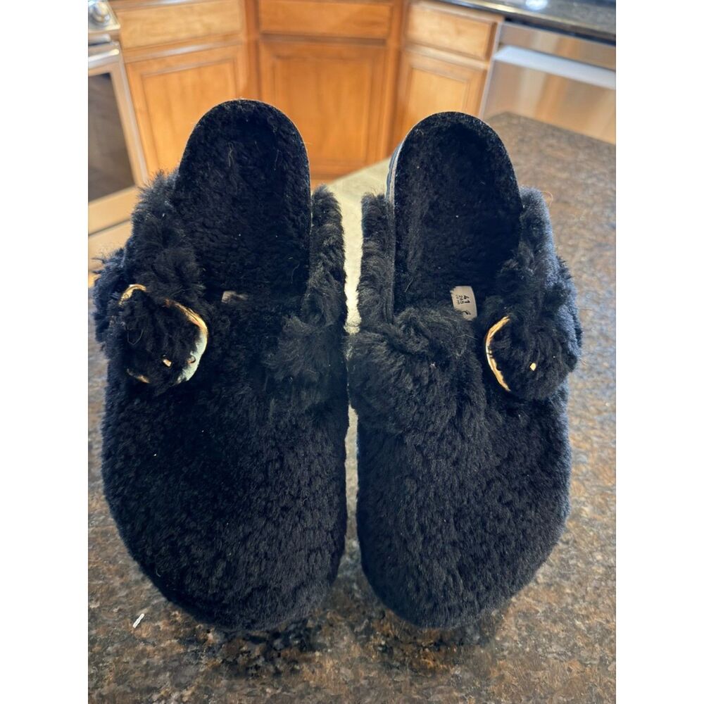 Birkenstock Boston Shearling Clogs – Black Shearling – EU 41- NWOT